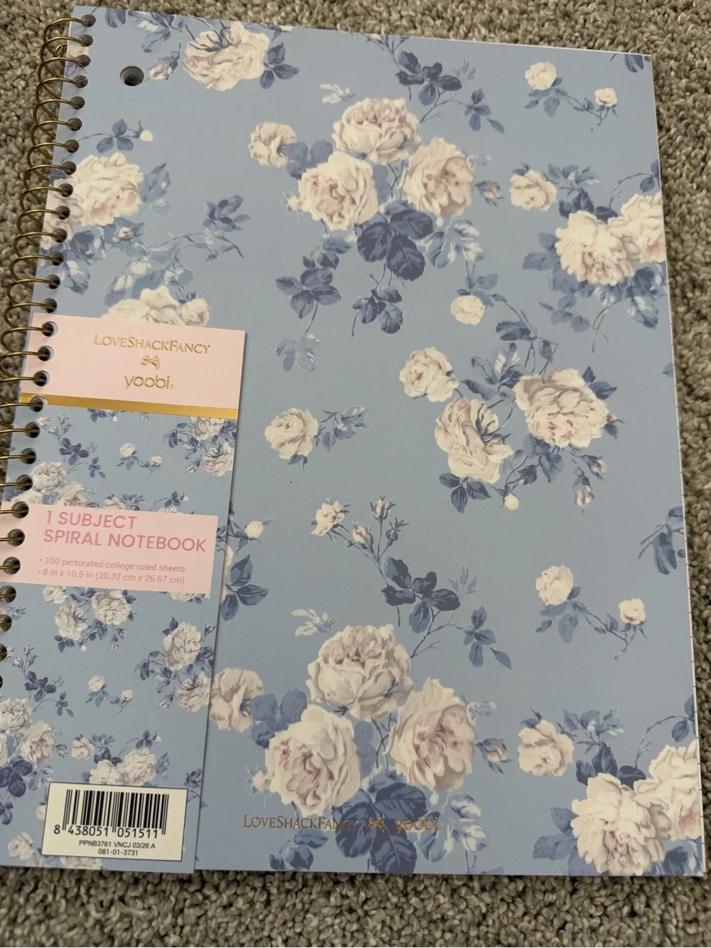 Love Shack Fancy Target School Supply Lot Whisper Blue Floral NEW